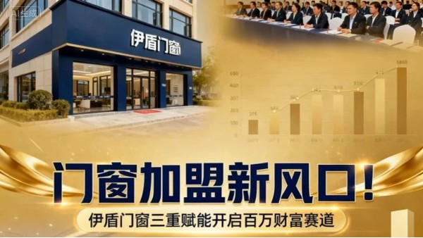 門窗加盟新風(fēng)口！伊盾門窗三重賦能開啟百萬財(cái)富賽道